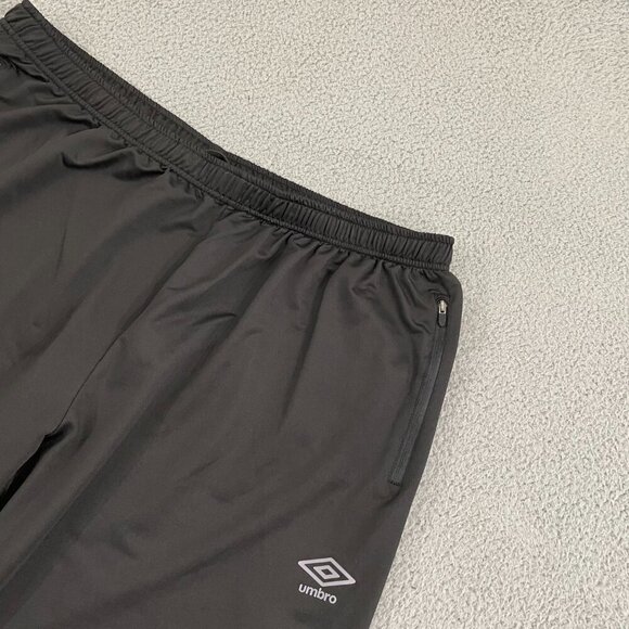 Umbro Track Pants Men XXL Black Pull on Drawstring Athletic - Picture 1 of 10